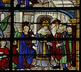 Vitrail représentant le Mariage de la Vierge
